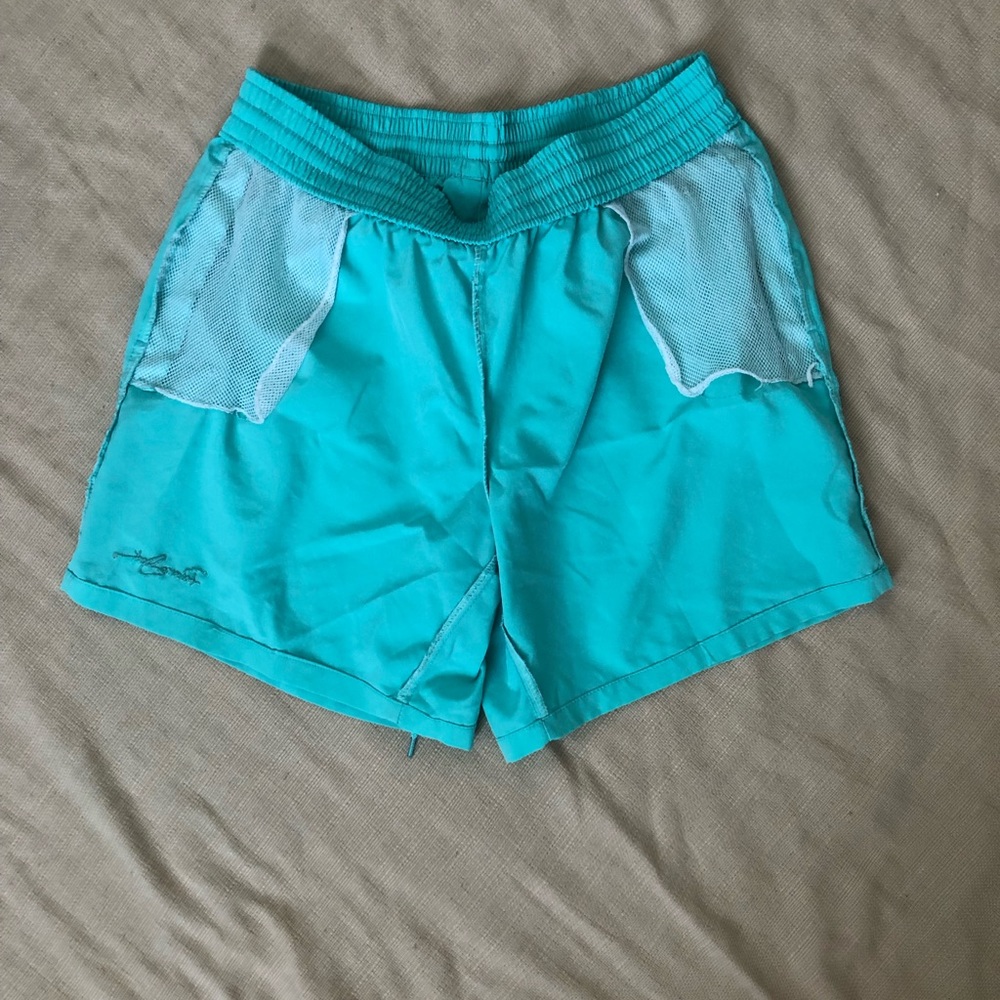 PANAMA JACK Mens Swim Trunks Short Boardshorts Green Blue Beach Pool Size Large - Picture 8 of 10